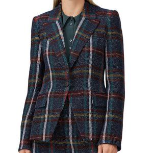 Veronica Beard Zane Dickey Jacket - Tweed Plaid Blazer